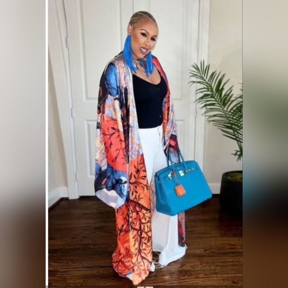 Vibrant Floral Kimono